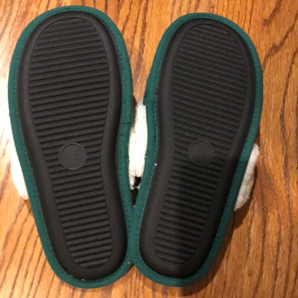 NWT Victoria’s Secret deep green faux fur slide slippers - Picture 5 of 5